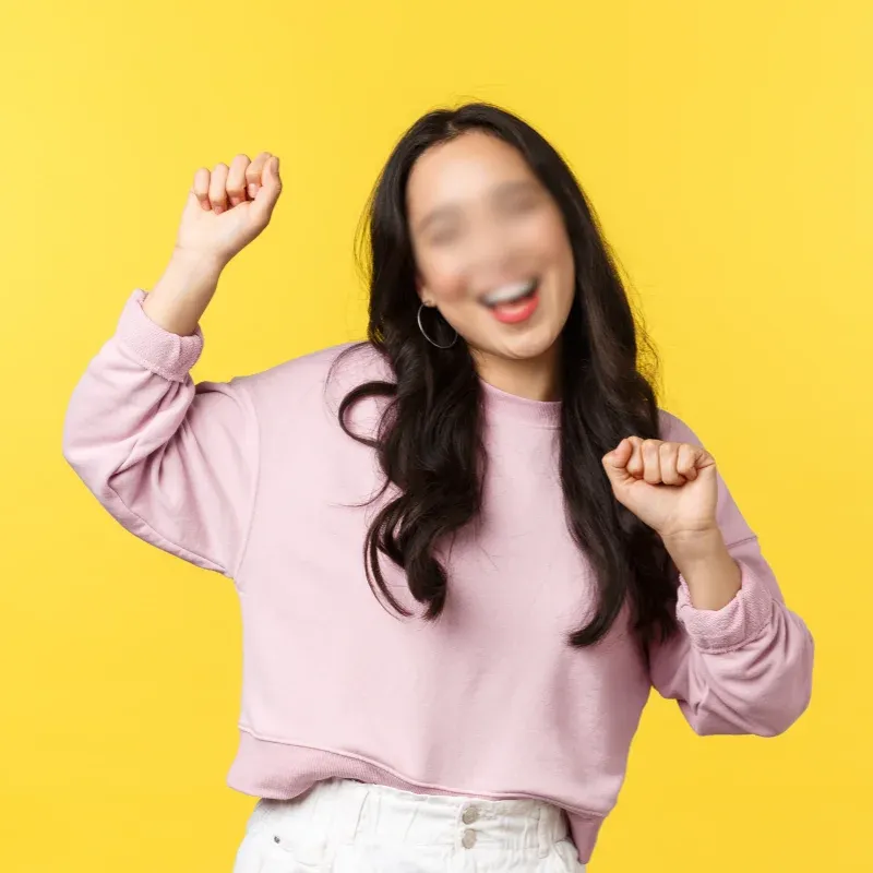 Student enjoying spa treatment